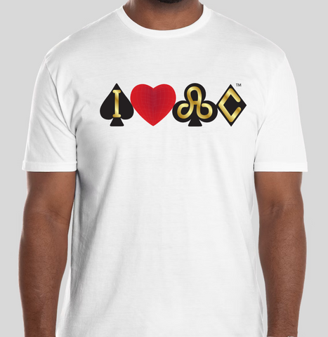 Short Sleeve T-shirt 100% Cotton "I-LOVE-ATLANTIC-CITY"