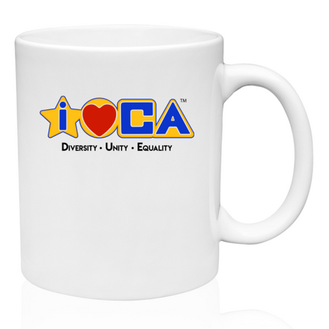 I-LOVE-CALIFORNIA: 11oz Porcelain Coffee Mug + Bumper Sticker + Free Shipping